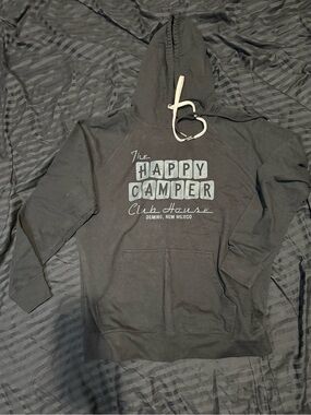 The Happy Camper Clubhouse Black Pullover Hoodie